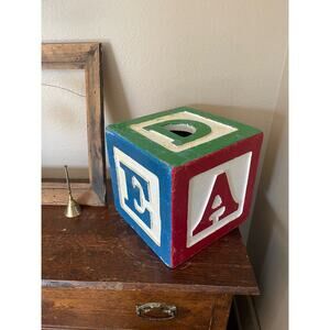 Big Vintage Block Letters | Primary Color ABC's